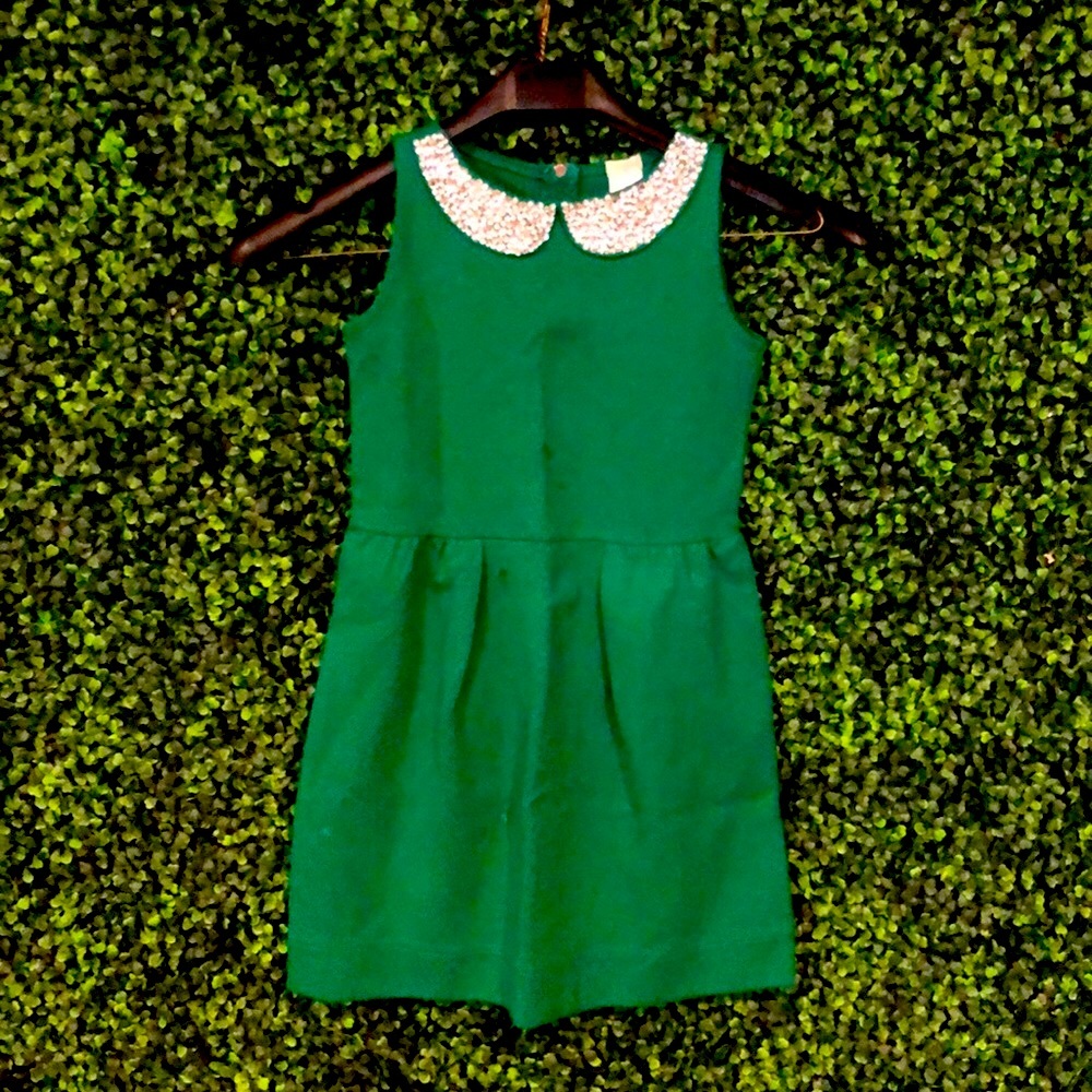 Crewcuts kids dress green